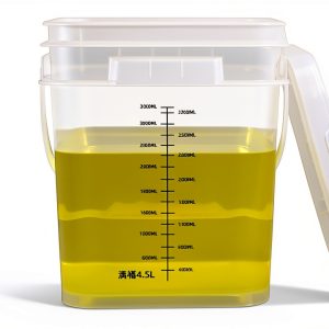 ASEVAT Clear Plastic Buckets with Lids Food Grade Storage-0