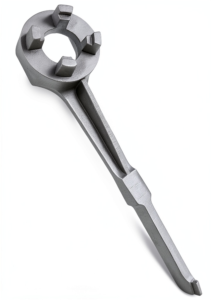 Installing Mellbree Aluminum Drum Wrench Safe Lightweight Bung Opener on a wooden workbench