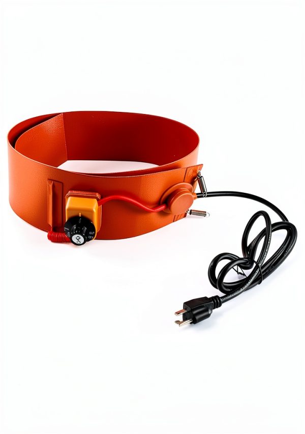 QWORK Drum Heater Adjustable Thermostat 1200W Industrial-6
