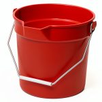 Winco 10 Quart Plastic Bucket Pour Spout Heavy Duty-0