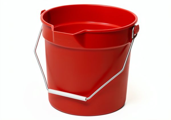 Winco 10 Quart Plastic Bucket Pour Spout Heavy Duty-0