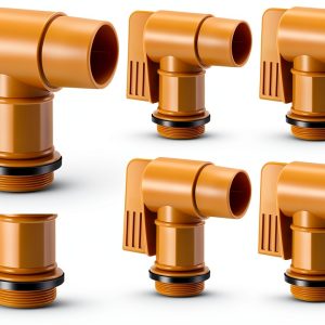 Cinnvoice Drum Faucet Polyethylene Industrial Brown Spigot-0