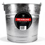 PRO SOURCE 10 Quart Steel Pail Gray Industrial Storage-0