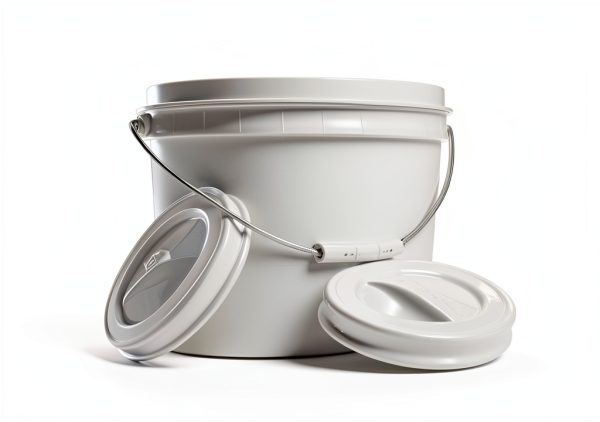 House Naturals White HDPE Plastic Pail Food Grade Bucket-3