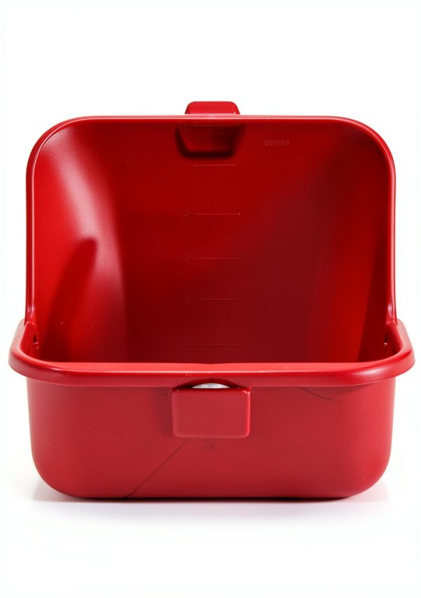 San Jamar Red Metal Pail Industrial Cleaning Solution-5