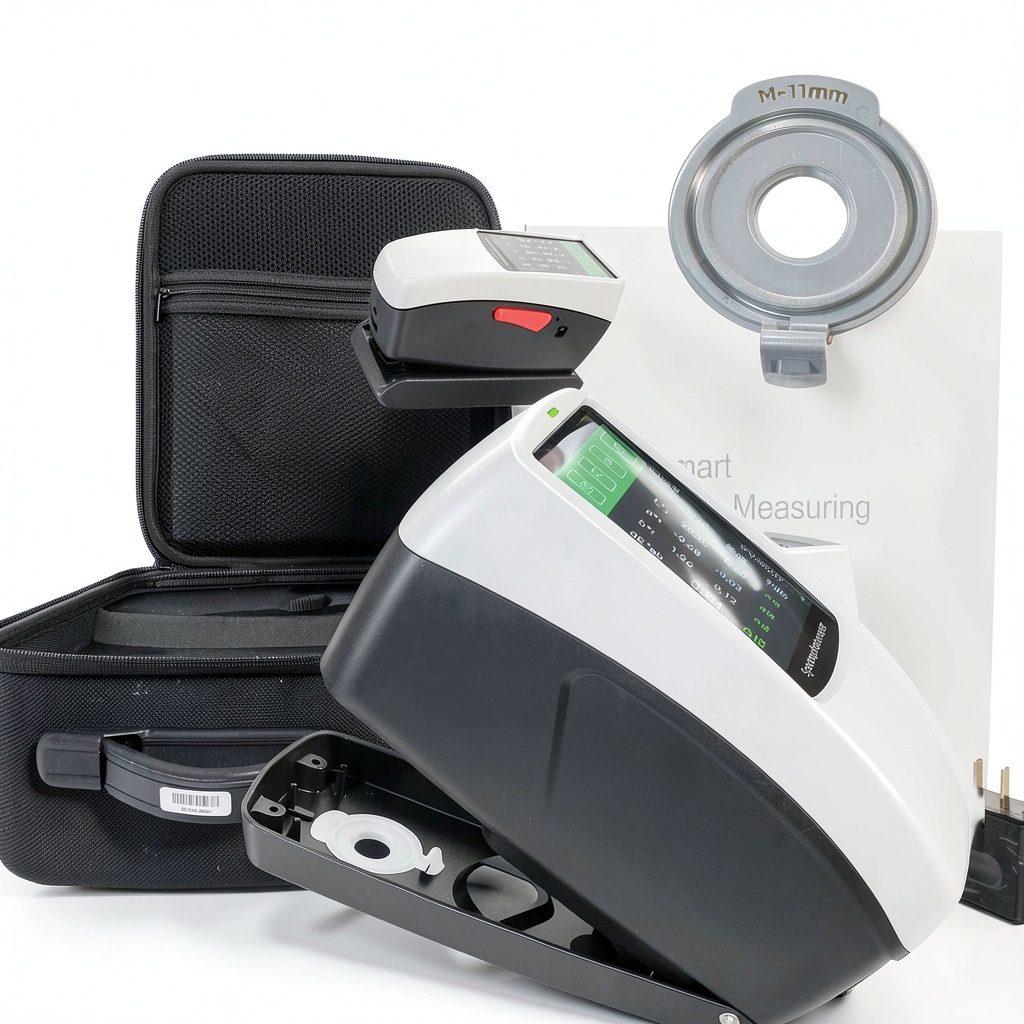 VTSYIQI Horizontal Spectrophotometer showing measurement interface and physical design