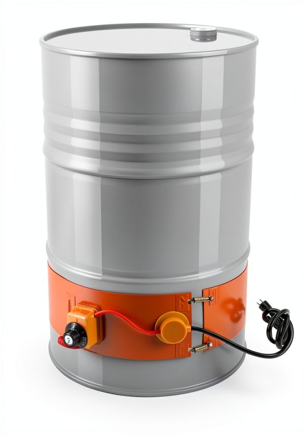 QWORK Drum Heater Adjustable Thermostat 1200W Industrial-0