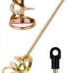 ZeonHoeng Paint Mixer Drill Attachment Double Helix Design-0