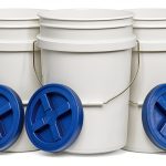 House Naturals 5 Gallon White Food Grade Plastic Bucket-0