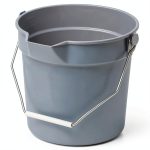 Winco 14 Quart Plastic Bucket Pour Spout Heavy Duty-0