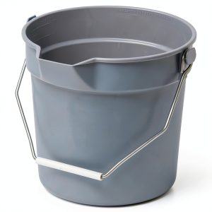 Winco 14 Quart Plastic Bucket Pour Spout Heavy Duty-0