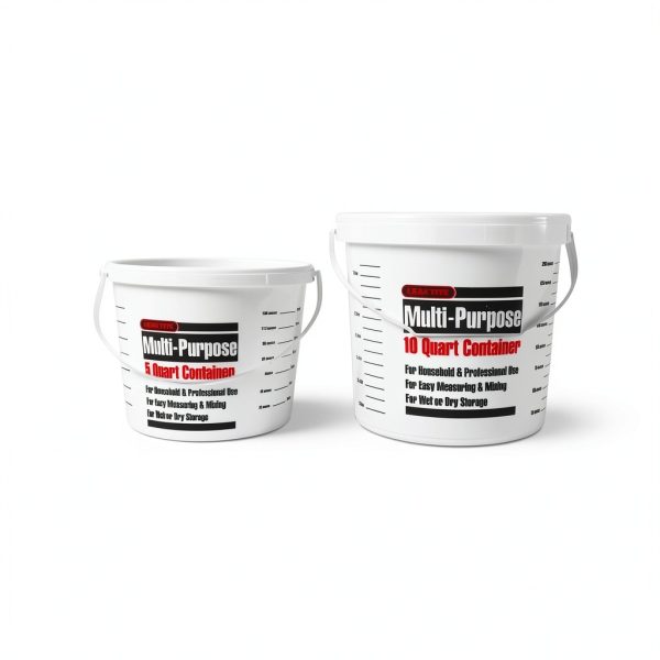 Leaktite 10 Quart Pail Reinforced Rim Plastic Container-2