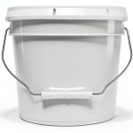 MKS Plastics 2 Gallon Pail White Food Grade HDPE-0