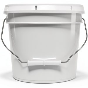 MKS Plastics 2 Gallon Pail White Food Grade HDPE-0