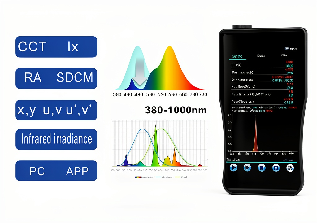 UV Spectral Illuminance Meter in a laboratory setting