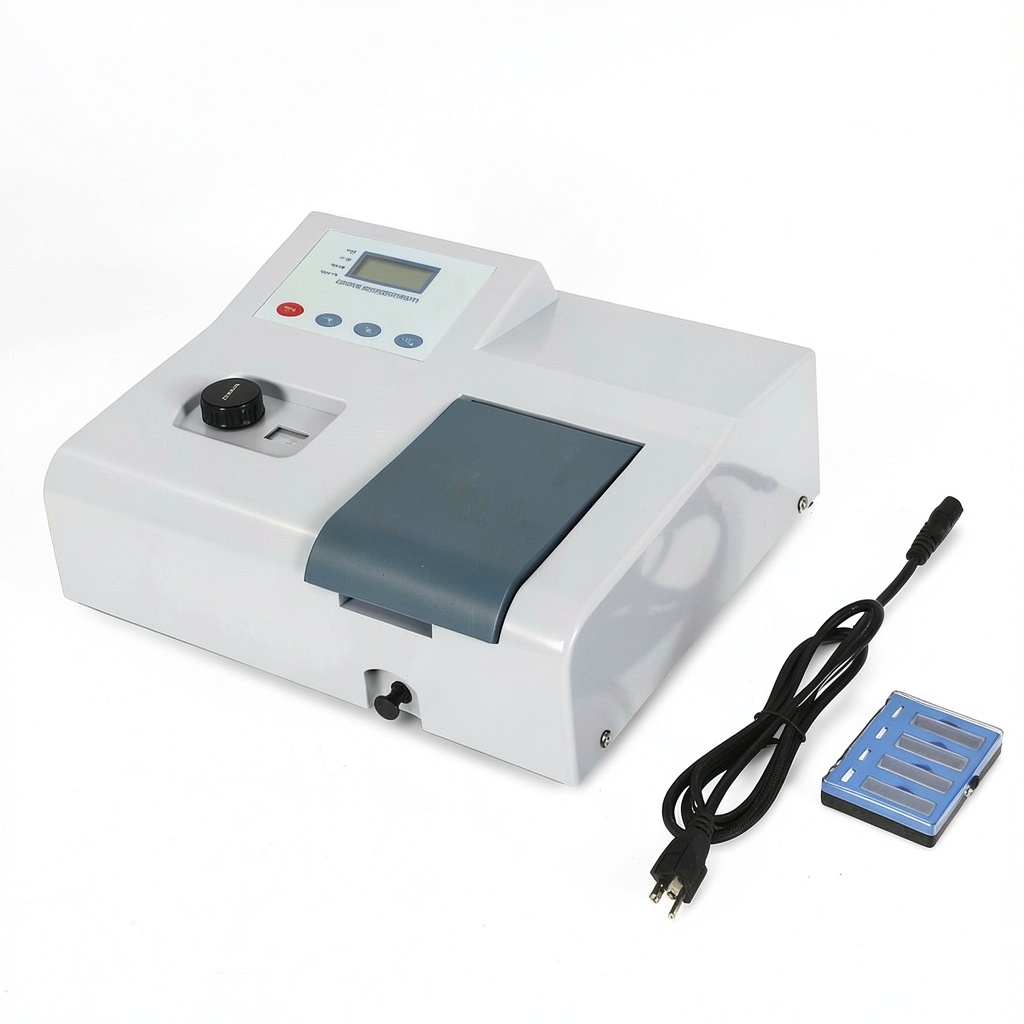 Installing Lab Spectrophotometer FLYHERO RS232 Model on a wooden desk
