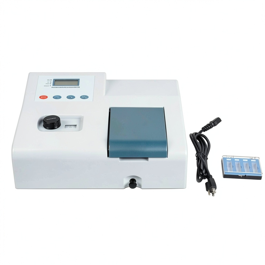 Installing Gdrasuya Lab Spectrophotometer Industrial Scientific on a wooden bench