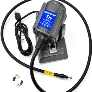 1/3 hp TXM Bench Mount Motor with 60” Square Drive Heavy Duty Shaft & Sheath and Built-in Dial Speed Control, 115v-0