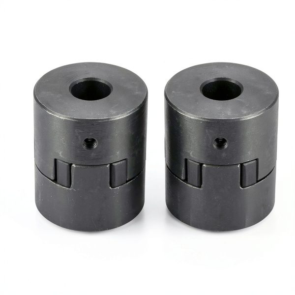 Flexible Coupling Shaft 15mm to 15mm MECCANIXITY 52mm Black Steel-1